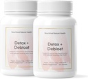 Nourished Natural Health Detox + Debloat - Milk Butle & Dandelion Root Vegan Supplement for Women - Bloating Relief & Digestion Support - 120 Capsules