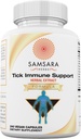 Samsara Herbs Τικ Ανοσοποιητική Υποστήριξη - Ιαπωνικό Knotweed, Γάτες νύχι, Ανδρογραφία, Κρυπτολέπις, Sarsaparilla, Resveratrol, Tick Bite Υποστήριξη 240 κάψουλες
