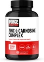 FORCE FACTOR çinko L-Carnosine Capsules Gaztrik ve Digestive Health, Digestion and Bloating Supplement, Vegan, Non-GMO, No Gelatin, 120 Capsules