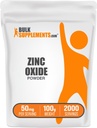 BulkSupplements.com Οξείδιο ψευδαργύρου σκόνη - συμπλήρωμα οξειδίων ψευδάργυρου, συμπλήρωμα ορυκτών για την υποστήριξη του ανοσοποιητικού - Χωρίς γλουτένη, 50mg ανά υπηρεσία, 250g (8,8 oz) (πακέτο του 1)
