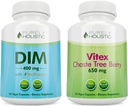 Safly Holistic Dim 400 mg & Bioperine + Vitex Chaste Berry 650 mg Sche - 270 Vegan Capsules - ABD'de Made in the USA
