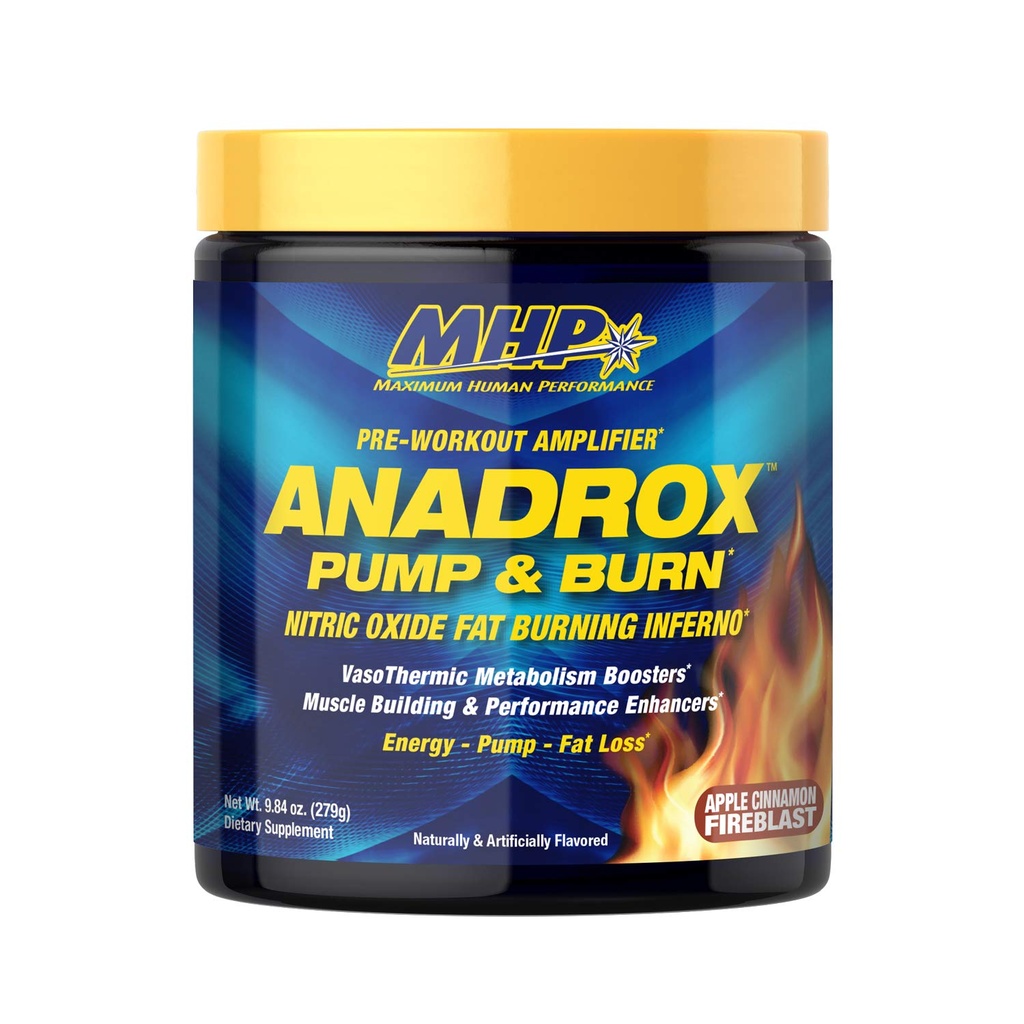 En Fazla İnsan Performansı Mhp Anadrox Pre-Workout, Nitrik Oksit, Enerji, Pumps, Apple Cinnamon Fireblast