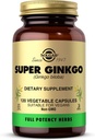 Solgar Super Ginkgo, 120 Sebze Kapsülleri - Tam Potency (FP) - Antioksi & Nervous System Support - Brain Health - Non-GMO, Vegan, Gluten Free, Dairy Free, Kosher - 120 Hizmet