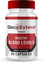 Gluco Extend Capsules, GlucoExtend Support Formula Supplement Pills - Maximum Strength, Gluco Extend Health & Wellness All Natural Formula, Official GlucoExtend Health Capsules Reviews (60 Capsules)