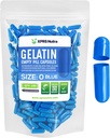 XPRS Nutra Boyutu 0 Boş Kapsüller - 100 Kont Boş Gelatin Capsules - Pills DIY Capsule - Pure Bovine Pill Gel Caps For Do-It- Yourself Supplements (Mavi)