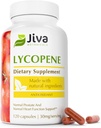 Jiva Botanicals Lycopene Supplement 30mg - Αντιοξειδωτική Υποστήριξη για την Κανονική Προστάτη και την Καρδιά Υγεία - Λυκοπένιο από εκχύλισμα ντομάτας - Made in The USA - Non GMO, Vegan - 120 Κάψουλες