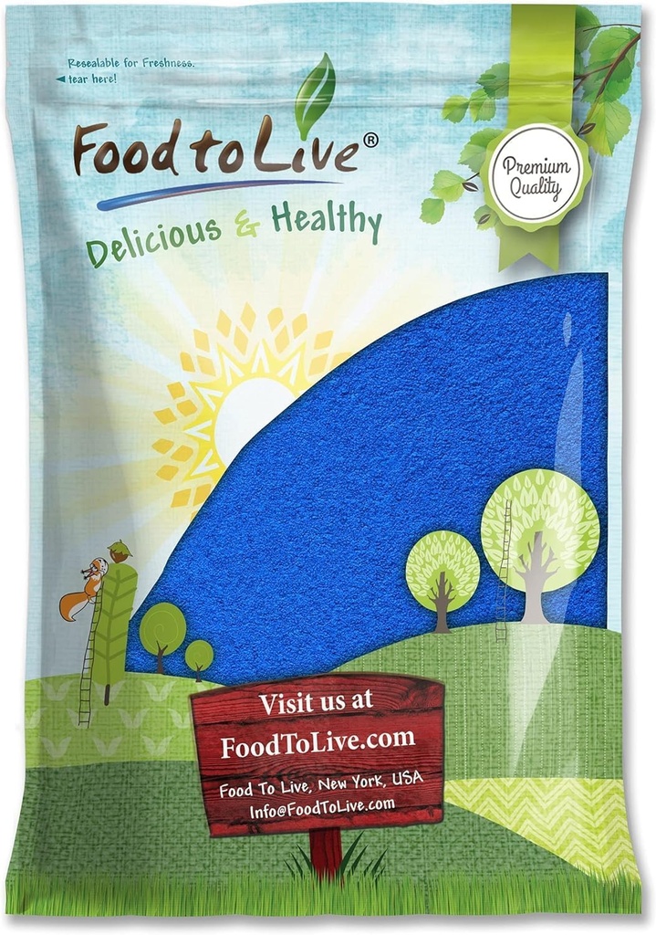 Blue Spirulina Toz, 6 Pounds – Pure Raw Blue-Green Algae Extract, Kosher, Vegan, Non-Irradiated, Phycocyanin, Great for Juices, Smoothies, Shakes, Drinks, and Food Coloring