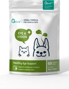 Holistic, All Natural Herbal Formula Eye and Vision Supplement for Dogs & Cats - Gözlerin Sağlık ve Fonksiyonlarının Korunması. Regulate Tear Stain, Kuru Eye, & Vision Support by WellnergyPets 60ct