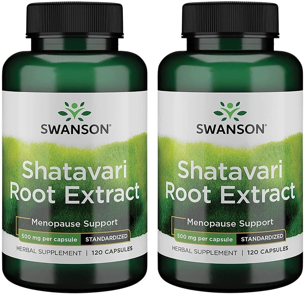 Swanson Shatavari Ayurvedic Kadın Rejuvenator 500 Milligram 120 Capsules (2 Pack)