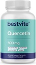 BESTVITE Quercetin 500 mg (120 Vejetaryen Capsules) - No Stearates - No Silikon Dioksi - Vegan - GMO - Gluten Ücretsiz