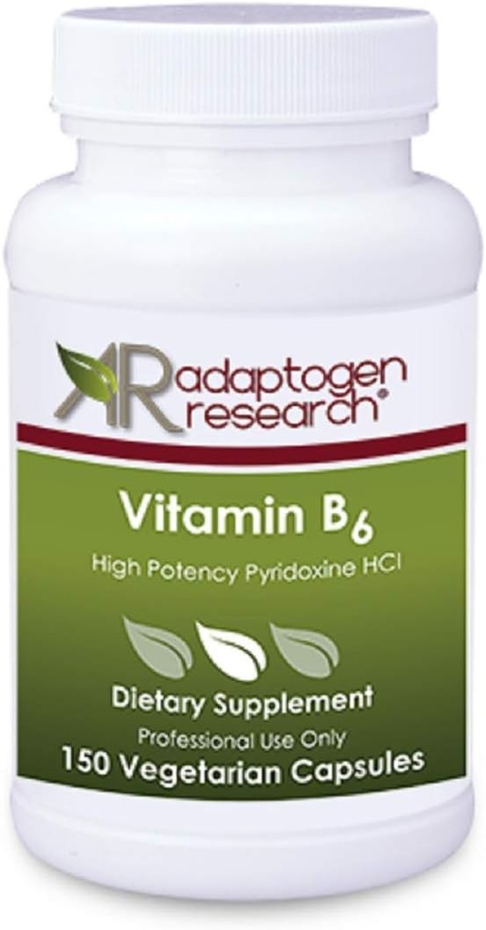 B6 Vitamini | Yüksek Potency Pyridoksie HCL | B-6-250 mg | Supports Energy Production, Metabolism ve Normal Nervous System Function*| 150 Vegetarian Capsules