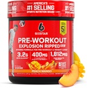 Six Star Pre-Explosion, Ροδάκινο Mango (30 Services) - Preworkout Energy Powder Supplement for Men & Women - Pre Educate Drink Mix with Createine & Beta Alanine - Sports Nutrition Products