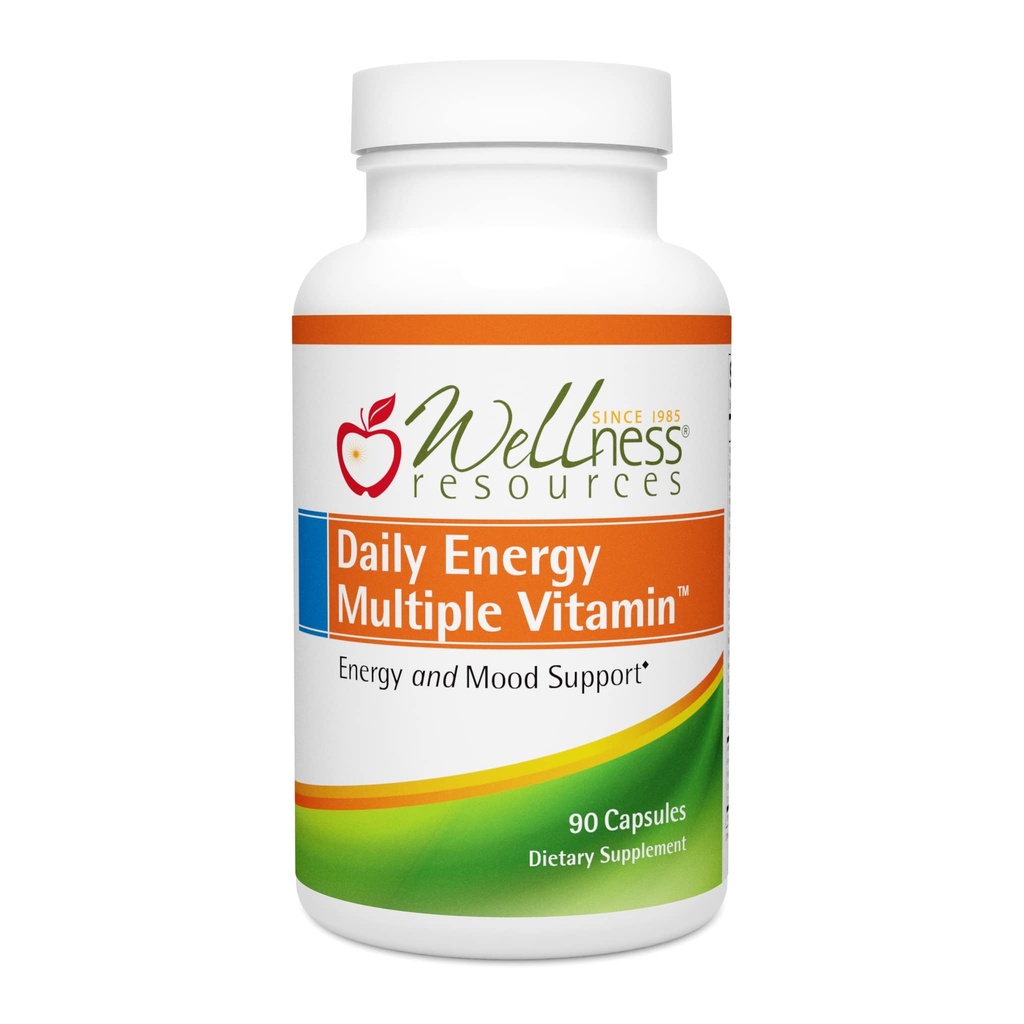 Wellness Kaynakları Günlük Enerji Multi Vitamini - 90 Capsules - Medeniyetsiz Günlük MTHFR Multivitamin - B12, Folate, & Bio kullanılabilir B Vitaminleri - Enerji ve Mood için En İyi Tamam
