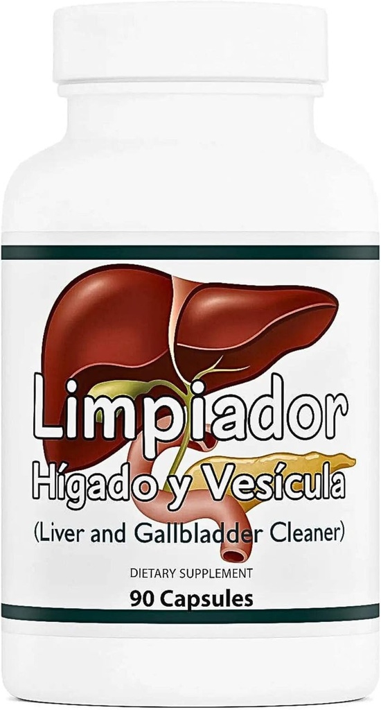Limpiador Hígado y Vesícula, υποστήριξη ήπατος, εκχύλισμα γαϊδουριών γάλακτος, 90 κάψουλες