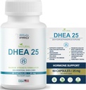 Dhea Supplement For Women and Men, Dhea 25 Supplement for Hormon Balance, Pure Dhea Supplements Gluten Free, Dhea For Men maximum Strength Formulation, Vegetarian Capsules (60 Caps - 2Month Supply)