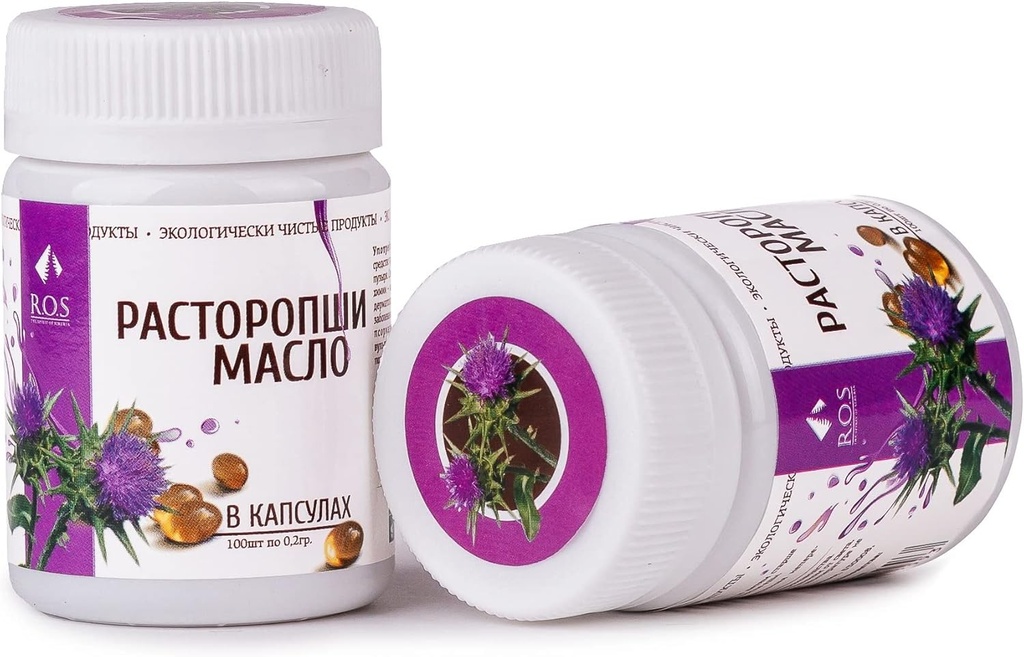 Σιβηρικό γάλα Γαϊδουράγκαθο Oil 200 κάψουλες Extra Virgin Ψυχρό Πατημένο (2 Pack)