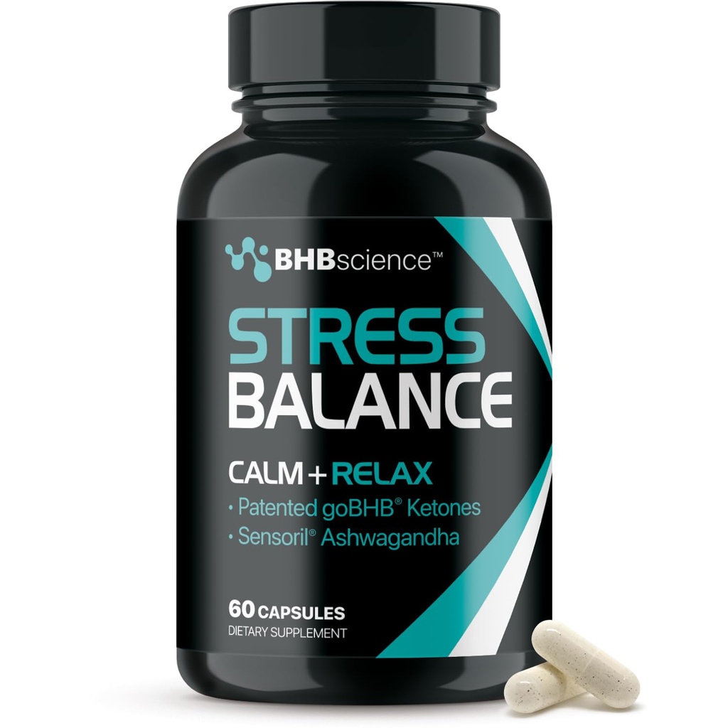 Erkekler için Calming Cortisol Supplement - Klinik olarak Stres Yönetimi için Erkekler için Sensörli Ashwagandha - Rahatlama Cortisol Çözümleri Mood Support Supplement for Balanced Energy & Focus (1 ay)