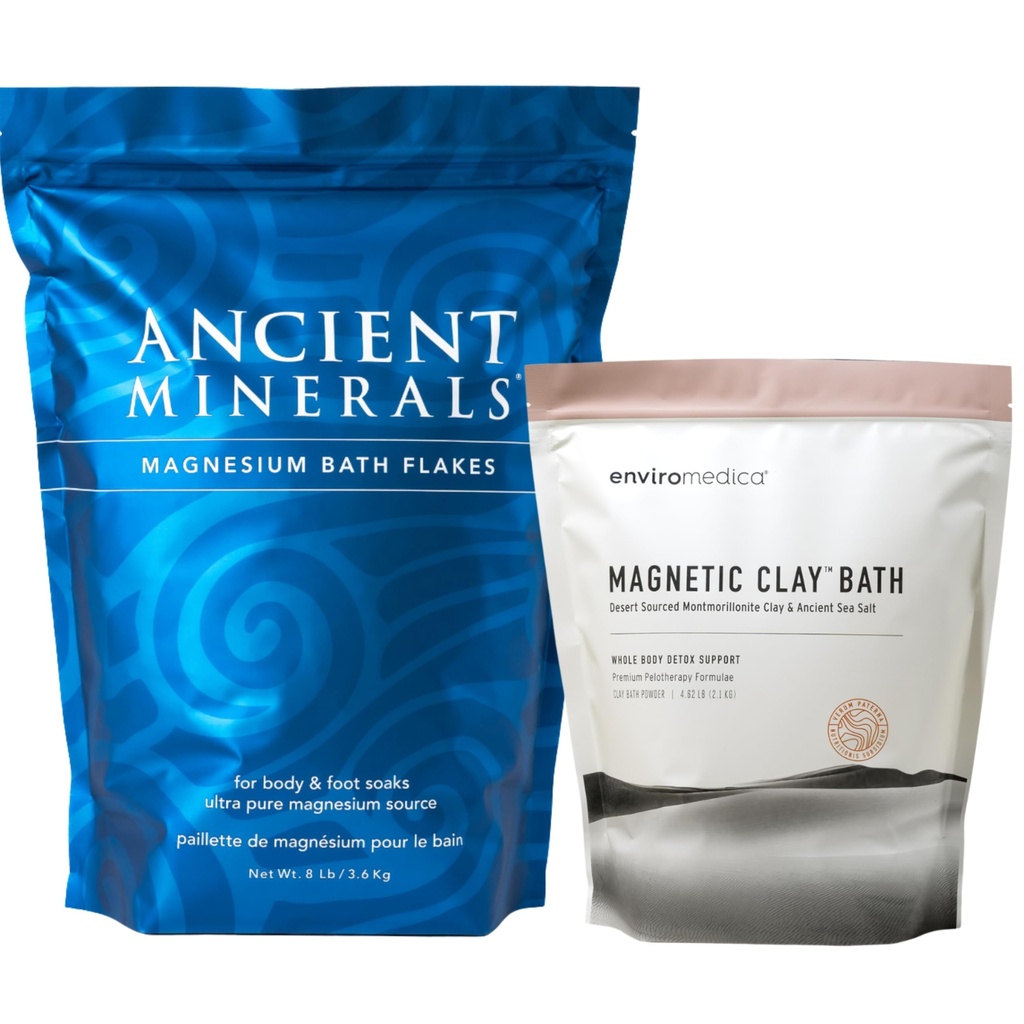 Antik Mineraller Magnezyum Banyo Flakes - Enviromedica Manyetik Clay - Saf Gerçek Zechstein Chloride - Sodyum ve Kalsiyum Bentonite Clay Toz Toz Toz