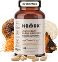 Adaptojenik Mushroom Extract Mix Lions Mane, Reishi, Cordyceps, Chaga Supplement, 60 Capsules.