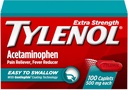 Tylenol Extra Strength Easy to Swallow Acetaminophen, Pain Reliever & Fever Reducer Καλύμματα για ενήλικες με Gentleglide Technology, 500 mg Extra Strength Acetaminophen, 100 ct