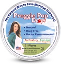 Preggie Pop Drops | 21 Drops | Doğum sırasında Sabah Hastalığı | Hamile Anne ve Bebek için Güvenli | Gluten Free | Four Flavors: Lemon, Raspberry, Green Apple, Tangerine