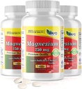 Amerika Medic & Science Magnezyum 250 mg (150 Caplets) | 3 Şişe Paket | Erkekler ve Kadınlar için Magnezyum Oksit Tamamı | Sağlıklı Nerve ve Kas Fonksiyonlları | Egzersiz Performansları Egzersiz Performansları |