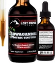 Lost Empire Herbs Ashwagandha Spagyric Tincture - Dia Drops Root Extract for Men, Women, Sleep, Cortisol - Best Ashwagandha Supplement USA Grown Organic (2 fl oz)