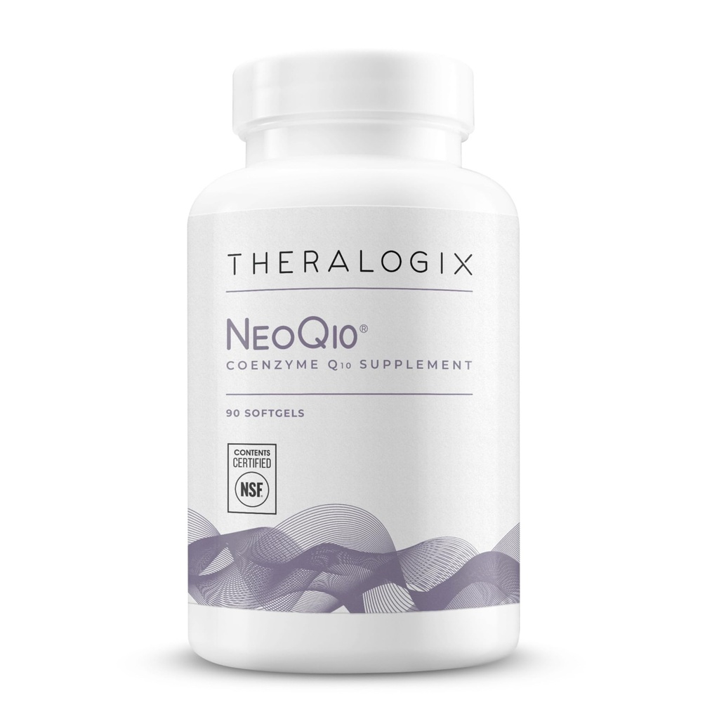 Theralogix NeoQ10 Coenzyme Q10 Supplement - Heart Health & Fertness Support - CoQ10 Fertness Supplement for Men & Women* - NSF sertifikalı - 90 Softgels (90-Day Supply)