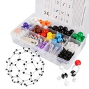 Moleküler Model Kit, 444 Modeller Organik Moleküler Kimya Setleri, Atom Element Model Kiti Kimya, Moleküler Yapı kitleri, Ochem Bilim Öğretmenler ve Öğrenciler için Hediye