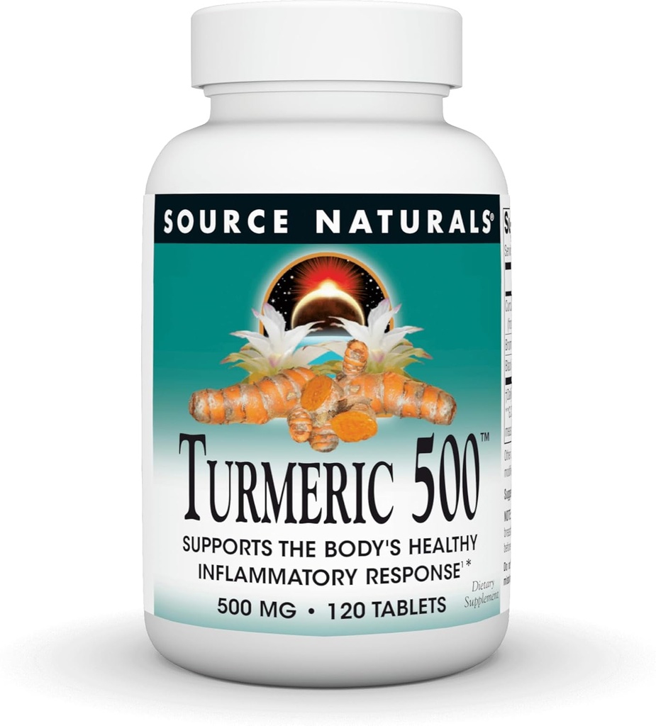 Source Naturals Turmeric 500, 500 mg - 120 Tablets