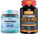 Βιταμίνη D3 20.000 IU + K2(MK7) 200mcg, L-μεθυλοφωσφολικό 15mg & Gummys μεθύλιο B12