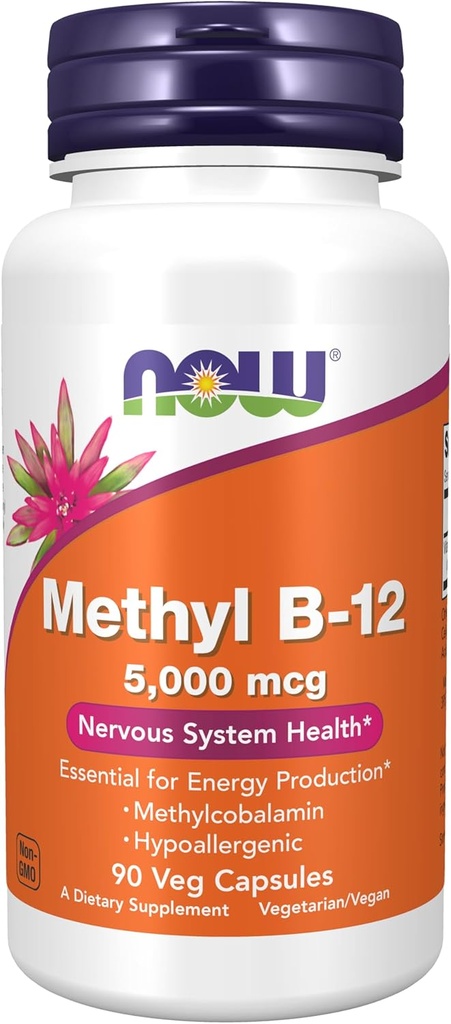 Şimdi Gıdalar Tamamlar, Methylcobalamin, Hipoallergenik, 90 Veg Capsules