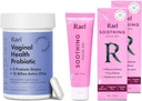 Rael Bundle - Συμπληρώματα προβιοτικών για γυναίκες, Digestive Enzymes, ούρα Φυλλαδική Υγεία (30 Ημέρα προσφοράς) & Καταπραϋντικό Vulva Gel - pH Ισορροπία Feminine Wash (1.7 Fl Oz, Συσκευασία του 2)