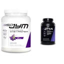 ISO JYM 20 Grape ve JYM ZMA çinko/Magnesium Capsules Supplement ile çinko, Magnezyum ve Vitamin B6