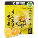 Electrolytes Powder Plus (50 Servings), 0 Calorie Keto, 0 Sugar, No Maltodextrin,1000mg Potassium,120mg Calcium,120mg Magnesium, Hydration Powder (50 Servings, Orange Pineapple)