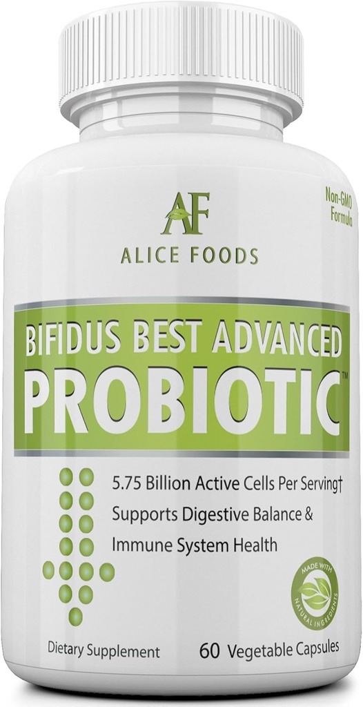 Fast Natural Bloating Relief - Bifidus Best Advanced Probiyotik 60 Gün + Kombucha Kılavuzu - Erkekler ve Kadınlar için Premium Probiyotikler - Intestinal Problems, Bloating, Diarrhea, Gas, Bladder, UTI