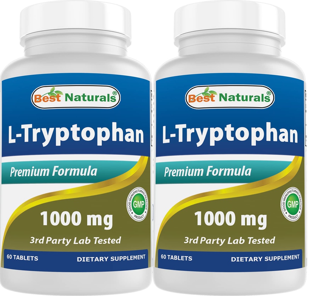 En İyi Doğallar L-Tryptophan 1000 mg 60 Tablet (60 Kont)