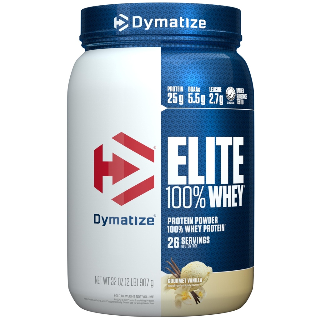 Elite 100% Whey protein Tozu, L-Leucine, Quick Absorbing & Fast Digesting for Optimal Kas Recovery, Gur Vanilla, 32 Oz Oz