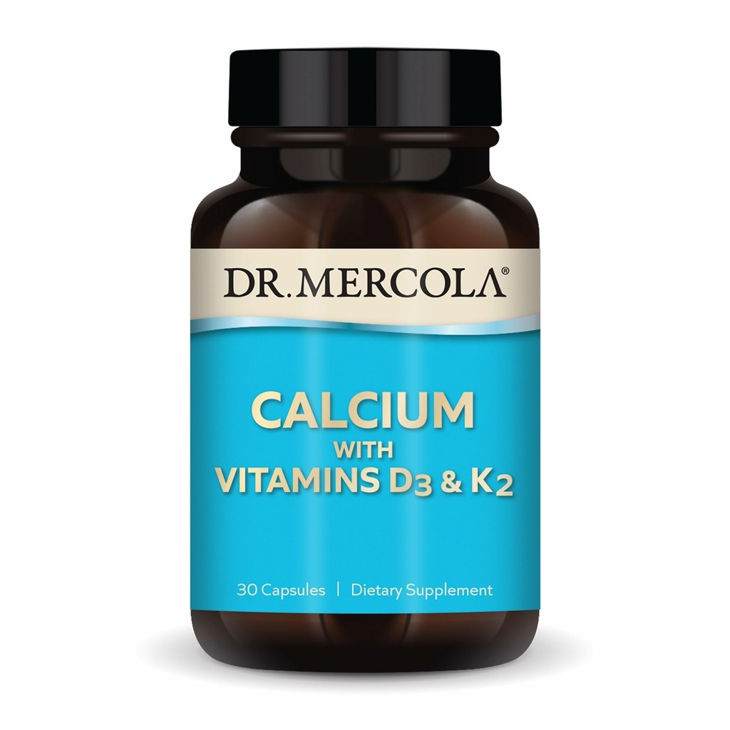 Dr. Mercoladis Vitamins D3 & K2 - Kemik ve Kalp Sağlığı * - Vitamin D3 & K2 - Yumurta kabuğu-Derived - Non-GMO, Gluten-Free & Soy Free - 30 Capsules (30 hizmet)