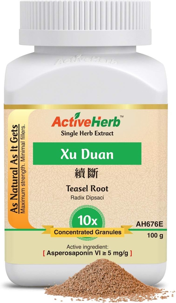 Active Herb - Xu Duan (Teasel Kök) - 10 x Mekanik Granules