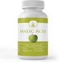Malic Acid (100 Capsules) Alpha Hydroxy Asit, Her zaman Pure, Lab