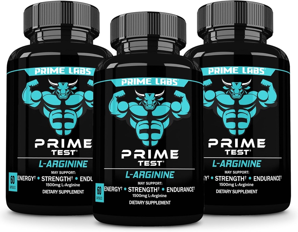 L Arginine Nitrik Oksit (3 Pack) - L-Arginine 1500 mg ile - Blood Flow, Energy, Strength, Endurance