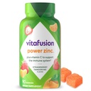 Vitafusion Power Zinc Gummy Βιταμίνες, Φράουλα Tangerine Γεύση Ανοσοποιητική Υποστήριξη (1), 90 Count