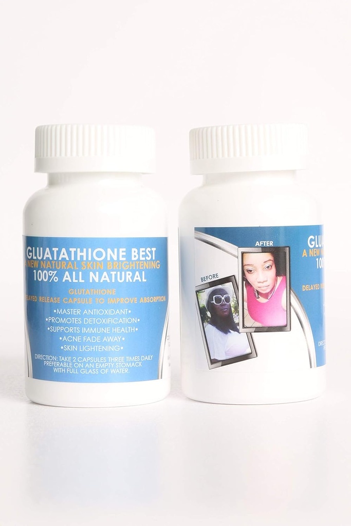 Γλουταθειόνη Κάψουλες 2 σύνολο δέσμη, - 1000mg Made & Tested in the USA 30 count