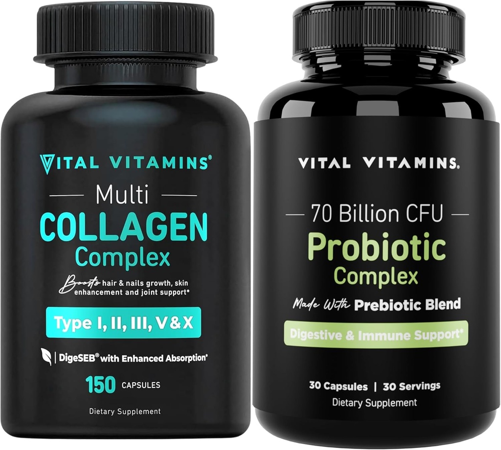 Vitals Multi Collagen Capsules + Probiyotik Kompleksi