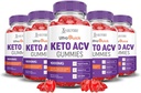 Αιτιολογημένα Εργαστήρια (5 Pack Ultra Quick Keto ACV B12 Vegan Non GMO 300 Gummies