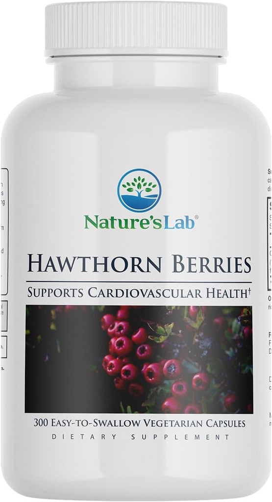 Nature's Lab Hawthornages - 300 Capsules