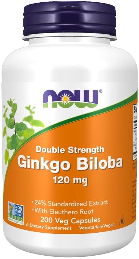 Now Foods Ginkgo Biloba 120mg 200 Vcaps