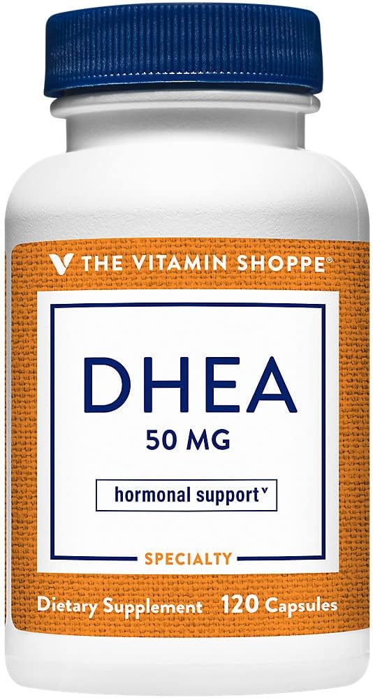 Shoppe DHEA 50MG, Hormonal ve Sağlıklı Ağlama Hem Erkekler hem de Kadınlar için Destek, Bir Kez (120 Capsules)