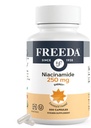 Freeda Niacinamid - Vitamin B3 Niacinamid 250 mg - Vegetarian No Flush Niacin Formula - B3 Vitamin Niacinamid Tamam - Niacin Flush Ücretsiz Niacin Supplement B3 Nicotinamid, 500 Capsules